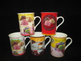 Straighr Ceramic Mug with Ice Cream Designs