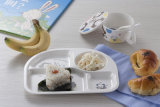 100% Melamine Dinnerware- Kid's 4-Divided Plate/Baby Dish (NBG802)