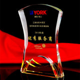 Book Shape Crystal Glass Trophy for Souvenir