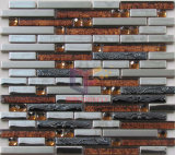Strip Glass Mix Stainless Steel Mosaic (CFM876)