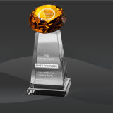 Amber Diamond Spire Crystal Award (JC-1010A)