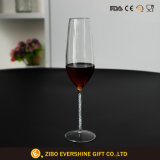 2018 Logo Printing 250ml Long Stem Wine Glass Cup