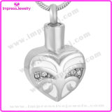 Ashes Jewellery Rose Gold Heart Pendants with Crystals Ijd9660