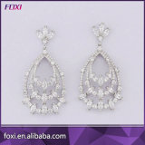 Latest White Gold Design Fashion Big Chandelier Earrings for Women