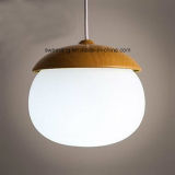 Modern Pendant Lamp with Wood Color for Coffee Bar Indecoration