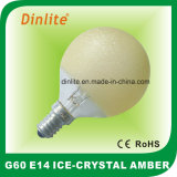 G60-Ice Crystal Amber Incandescent Bulb