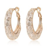 2018 Latest Real Gold Plated Jewelry Earring Designs for Girl