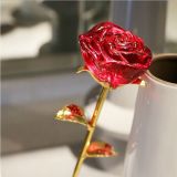 Red Crystal Rose for Christmas Craft Gift (Ks250401)