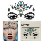 Festival Jewels Crystals Bindi Unicorn Mermaid Rainbow Tears Stick on Face Gems (J78)