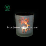 Color Double Wall Glass Candle Cup by BV (6*7*8)