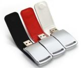Free Customized Bussiness Gift USB Memory Pendrive of Leather Flash Drive 16GB
