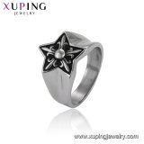 15526 Neutral Stainless Steel Rings Jewelry Star Shaped Finger Ring Without Stones