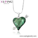 Necklace-00570 Xuping Heart Arrow Bijouterie Necklace Jewellery Crystals From Swarovski