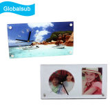 Glass Photo Clock for Sublimation 300X160X5mm