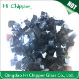 Black Colored Reflective Fire Pit Glass Chips