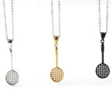 Popular Fashion Jewelry Sports Racket Pendant Necklace