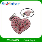 Jewelry Heart USB Disk Necklace Crystal USB Flash Drive