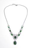 Hot Sale Fashion 925 Silver Luxury Necklace with CZ