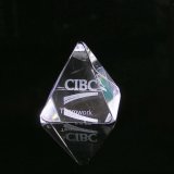 Crystal Pyramid Gifts with Sandblast Logo