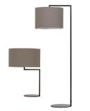 Modern Metal Table and Floor Lamp with Fabric Shade (WH-805)