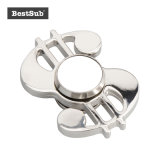 2D Blank Sublimation Fidget Spinners Custom Gift (Dollar Shape, Silver)