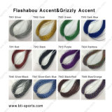 Most Popular 12 Colors Fly Tying Material of Flashabou Accent&Grizzly Accent Comobo