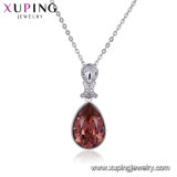 44346 Xuping Fashion Water Drop Shape Crystals From Swarovski Diamond Necklace Jewelry