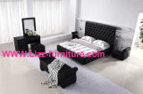 European Design Crystal Top Leather Bed
