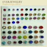 Shimmering Flower Crystal Colorful Glass Sewing Stone