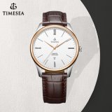 Fashionable Water Resistant Genuine Leather Band Quartz Watches Mens Watch72336