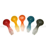 Colored Inside-out Fumed Frit Spoon Pipe Best Gift for Smoking (ES-HP-033)