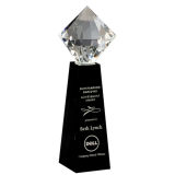 Square Diamond Crystal Trophy.
