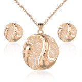 Round Wholesale Fashion Yellow Gold Jewelry Set in Latest Design
