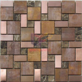 Antique Style Copper Mix Marble and Steel Mosaic (CFM1004)