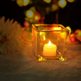 Standard Size Square Glass Candle Vessel