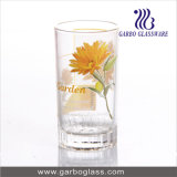 7oz Daisy Printed Glass Water Cup