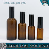30ml Amber Glass Spray Bottle with Mist Sprayer for Cosmetic Water Rose Water