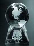 Globe Optical Crystal Award (CA-1204)