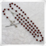 Catholic Wood Beads Rosary (IO-cr246)