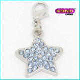 Custom Made Silver Jewelry Star Shape Crystal Pendant