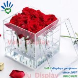 Fashion Acrylic Vase 9 Holes Rose Flower Display Box