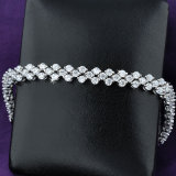 Custom Engagement Gift Bridal Jewelry Bracelet with Cubic Zircon