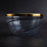 Handmade Glass Bowl with Cloud Decoration