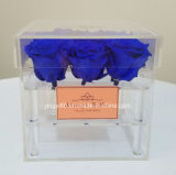Hot Selling Acrylic Rose Box Crystal Flower Box Gift Box