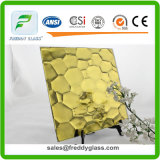 3mm 5mm 6mm Pattern Yellow Color Mirror /Color Dressing Mirror/Silver Mirror