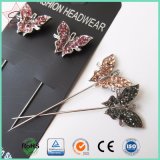 Beautiful 55m Random Shiny Crystal Brooch Pin Butterfly Head Hijab Pin