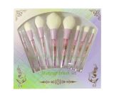 8PCS Rainbow Makeup Brushes Set with Crystal Handle