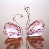 Beautiful Crystal Glass Swan Craft for Gift (ks033)