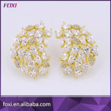 Fashion Zirconia Earrings with Semi Joias Ouro 18K China