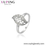 13467 Latest High Quality Rhodium Plated Crystal Open Ring